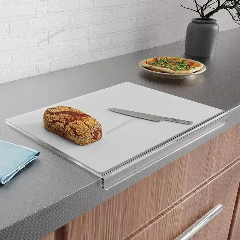 New High Quality Acrylic Cutting Boards Chopping Boards with Lip Anti-slip Countertop Protector Cheese Board Kitchen Accessories
