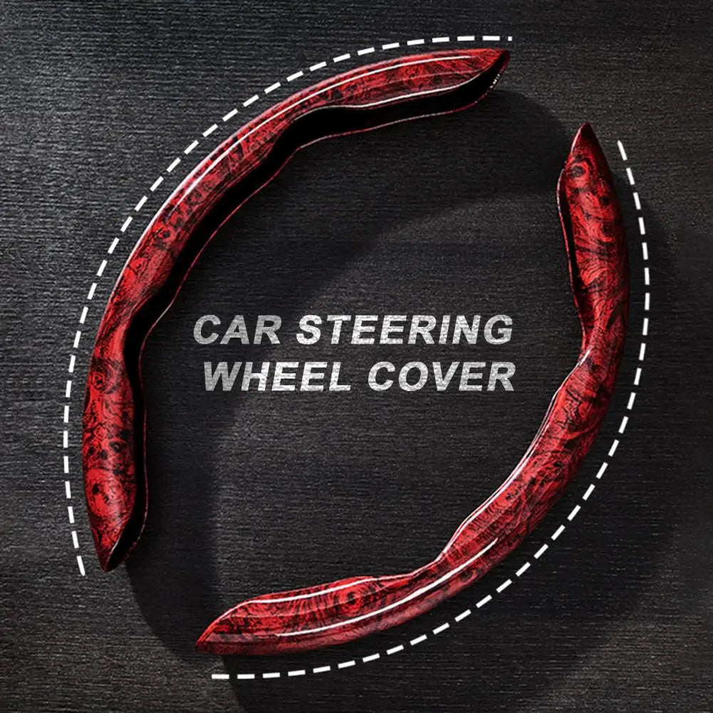 Non-slip Steering Wheel Cover Great Touch Steering Wheel Cover Universal Wood Grain Steering Wheel Covers Anti-slip for Cars