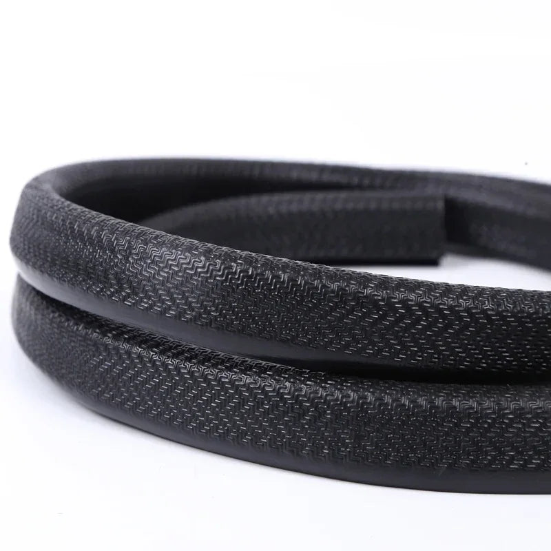 1/3M U-Shaped Sealing Strip Rubber Edging Stainless Steel Protectio Door Car Dustproof Safety Iron sheet edge protection strip