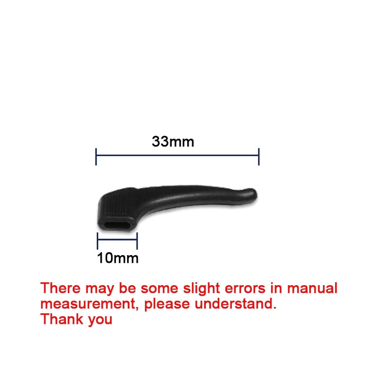 Silicone Anti-slip Ear Hooks Holder for Glasses Black/Transparent Elastic Eyeglasses Retainer Holders Eyewear Accessories