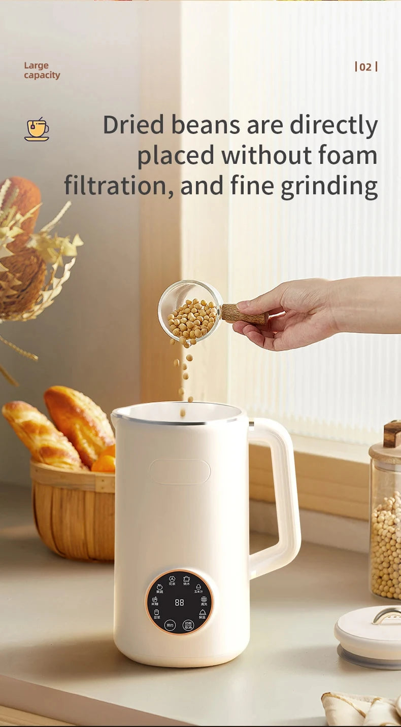 110V/220V Soya Milk Machine Electric Wall Breaking Machine Soybean Milk Maker Fresh Juice Blender Nut Milk Maker Food Blender
