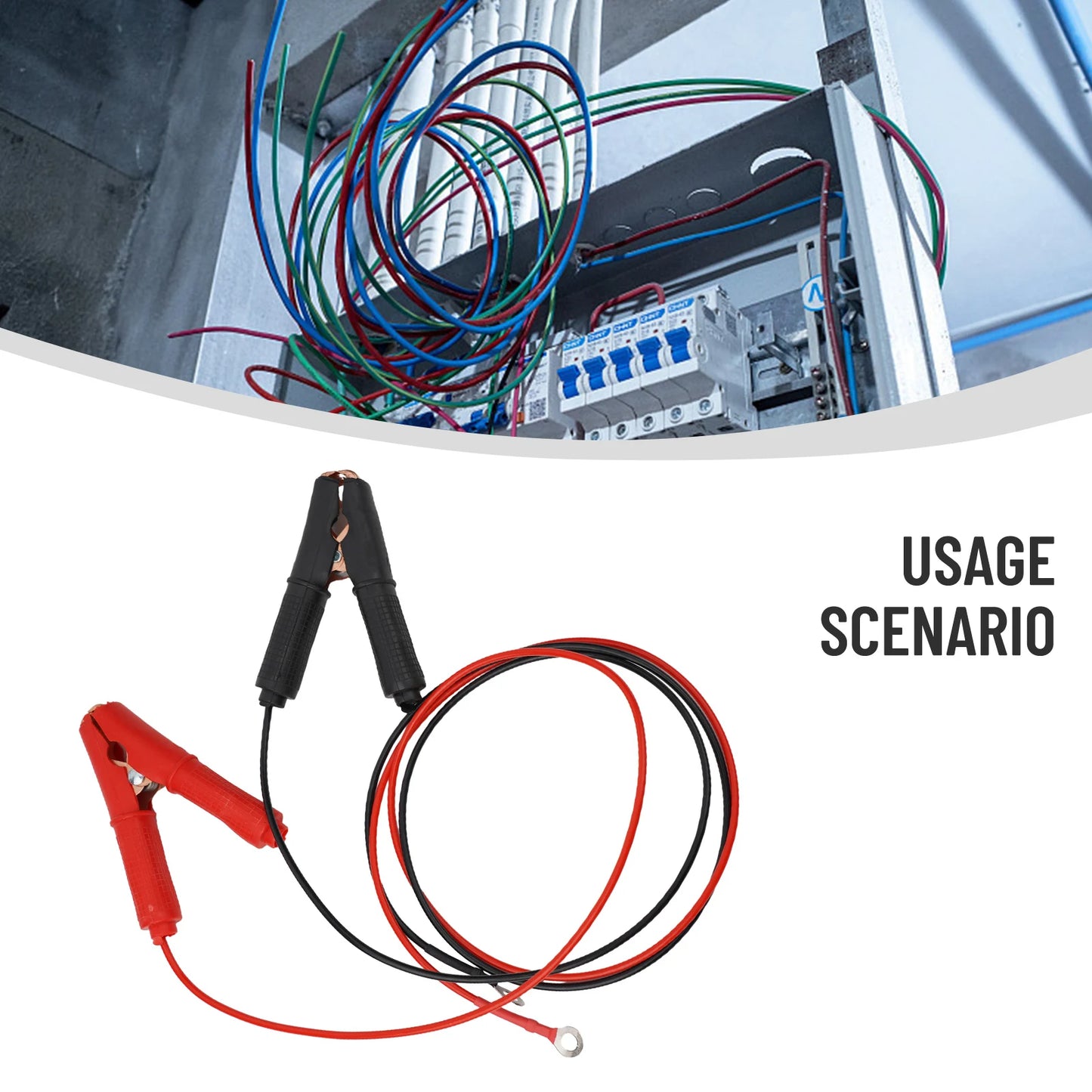 30A Fuse Battery Alligator Clip For Car Extension Cord Quick-Release Adapter Disconnect For Car Motorcycle Battery Clamp Cable