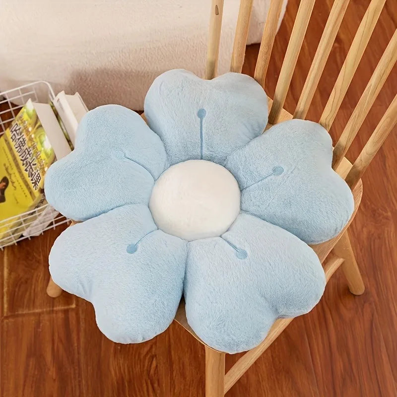 Flower-Shaped Plush Throw Pillow - Comfortable and Cute Mattress and Sofa Decor Cushion, Chair Cushion floor cushion