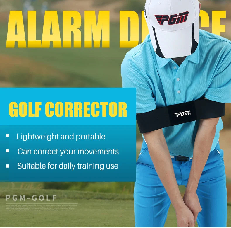 PGM Black Practice Guide for Golf Swing Exercisers Training Aids Outdoor Golf Training Corrective Correction Armband Belt JZQ005