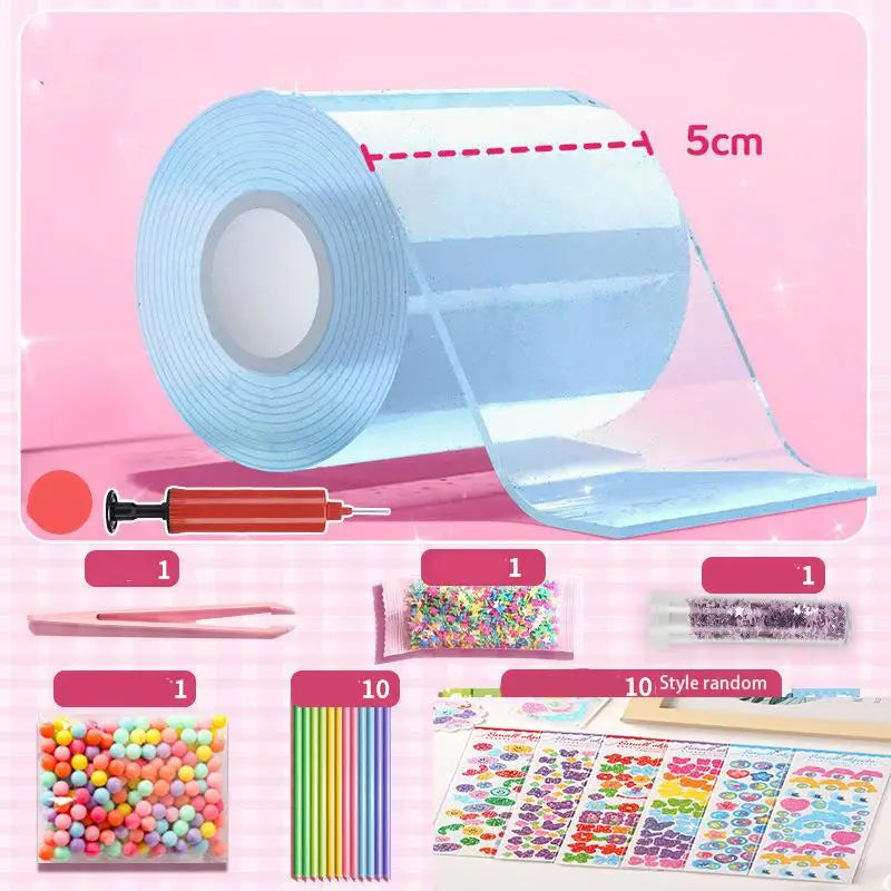 Nano Tape Double Sides Seamless Waterproof Tape Bathroom Toilet Kitchen Sink Gel Sticker DIY Toys Nano Gel Set