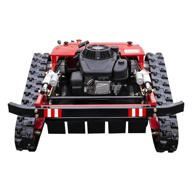 Remote Control Lawn Mower for Orchard Tea Garden Multifunctional Tracked Wireless Grass Trimmer Shredder Land Clearing Machine
