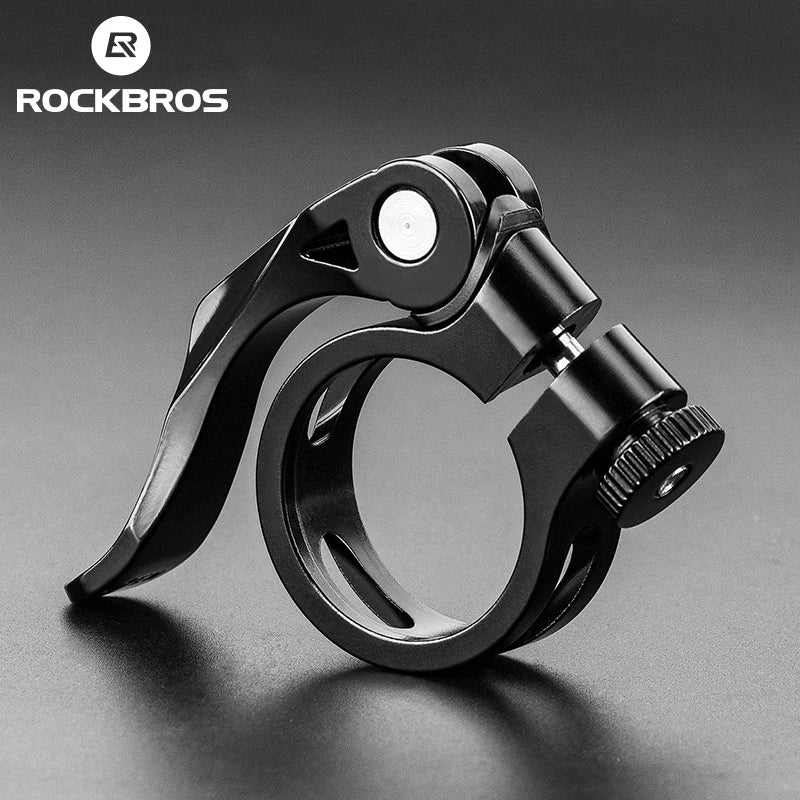 ROCKBROS Bicycle Seat Post Clamp Aluminum Alloy Installation Quick