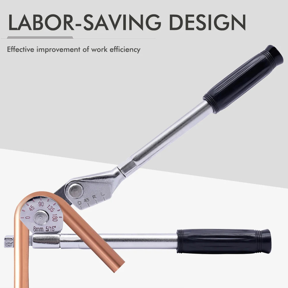 180 ° Tube Bender 8/10mm O.D.TUBING 0-180 Degrees Stainless Steel Pipe Bender and Tube Bending Manual Machine Tools