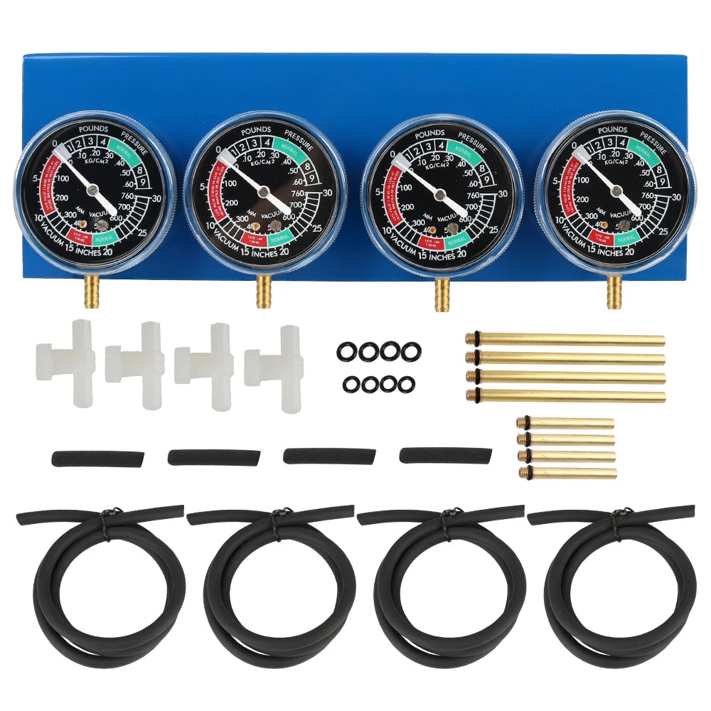 for 2/4 Cylinder Motorcycle Carburetor Carb Synchronizer Kit Ignition Tester Balancer Test Gauges Set Motorbike Diagnostic Tools
