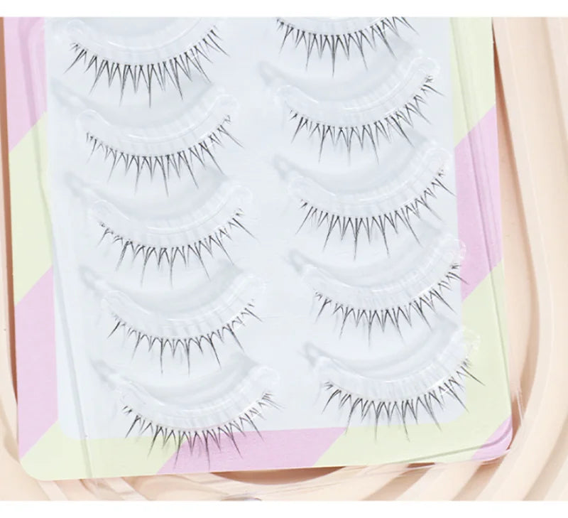 Dream Deer False Eyelashes A Type Eyelashes Upgraded Lash V-shaped 0.14mm Transparent Stem Soft Natural Eye Lashes Mink
