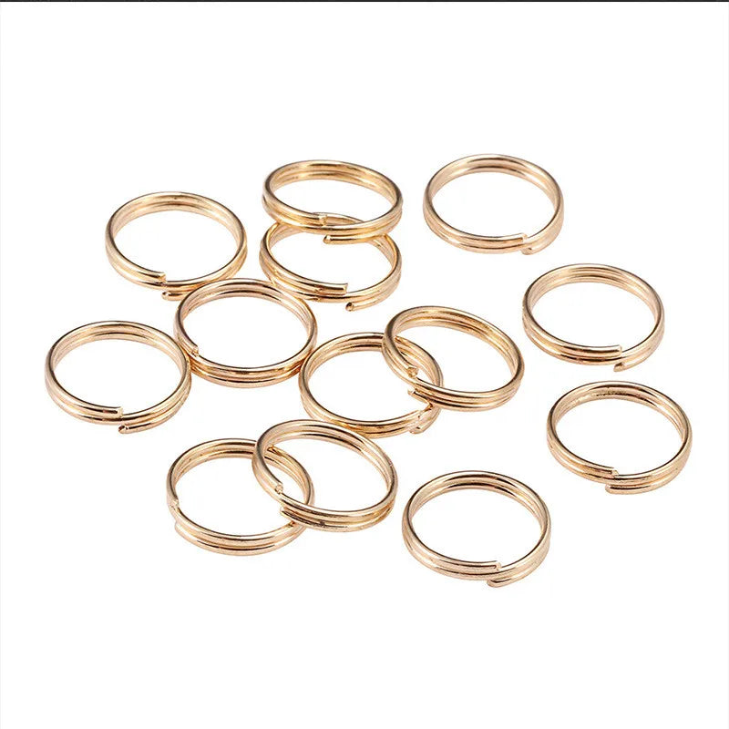 200pcs/lot 4 5 6 8 mm Open Jump Rings Double Loops Split Rings Connectors Supplies For DIY Jewelry Making