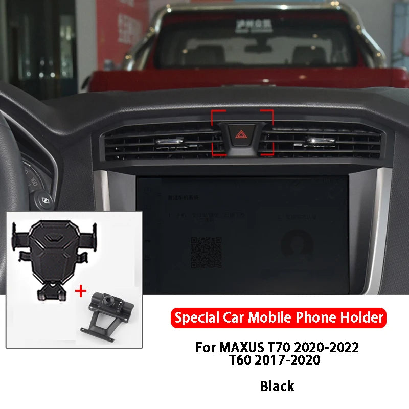 For MAXUS T70 T60 T90 2017-2022 Car Accessories Mobile Phone Holder Dashboard Air Vent Mount Bracket Stand Support Bracket