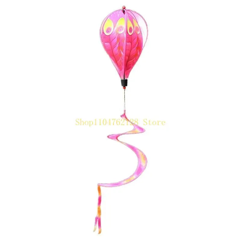 Rotating Wind Striped Tie dye Windsock Hanging Ornament Decor Supplies best sale
