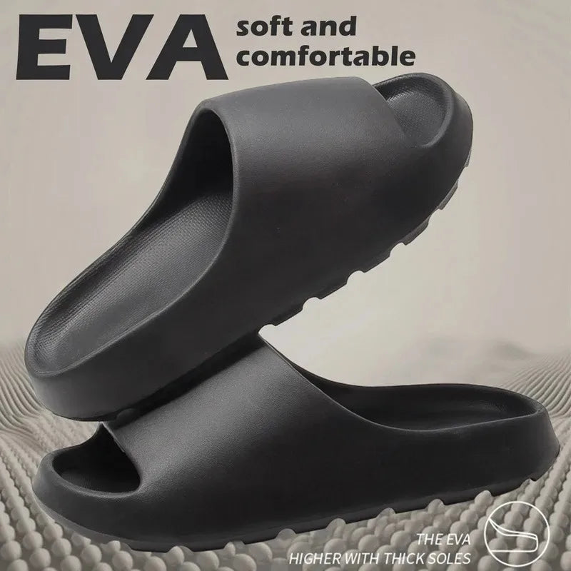 EVA Soft Thick Soled Slippers Women's Summer Fashion Wear Slippers Home Home Sandals Men's Beach Shoes