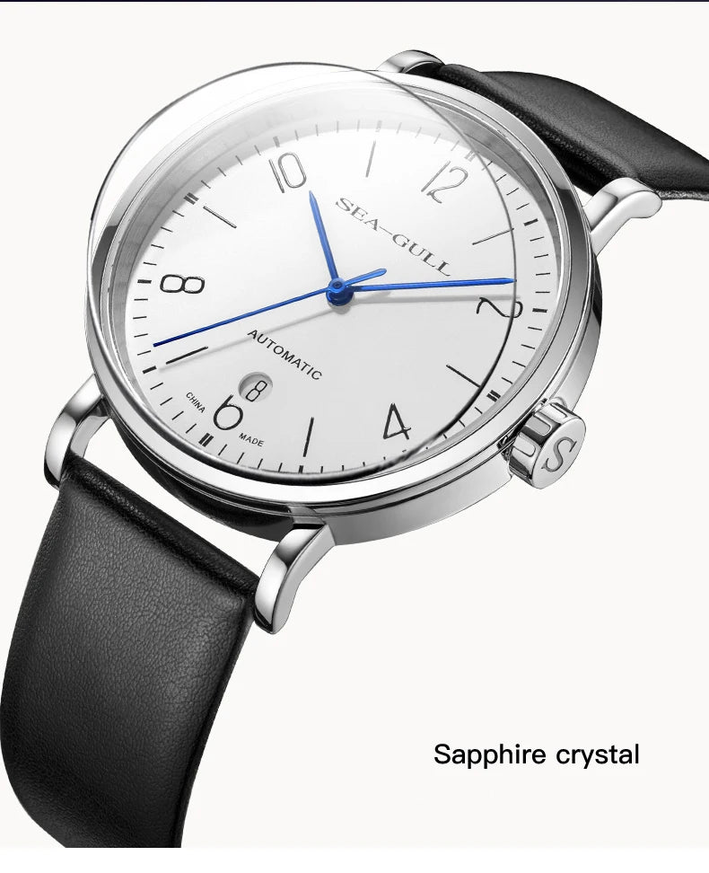 New Seagull Men's Automatic Mechanical Watch Official Authentic Bauhaus Business Casual Mechanical Wristwatch 819.17.6091