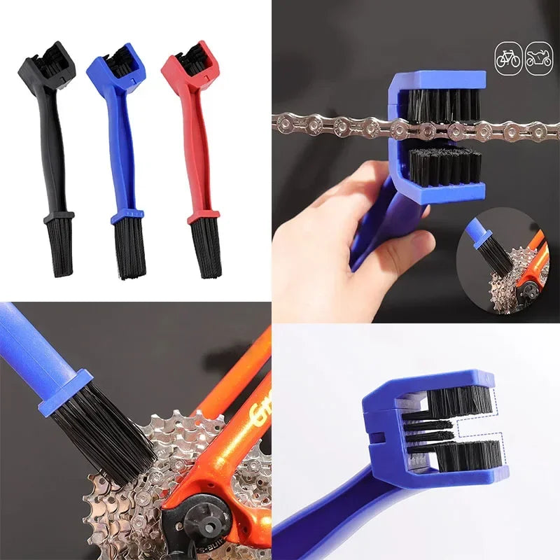 1pc Portable Bicycle Chain Cleaner, Motorcycle Road Bike Chain Clean Brush, Bicycle Clean Tool Kit, Cycling Chain Cleaner Mainte