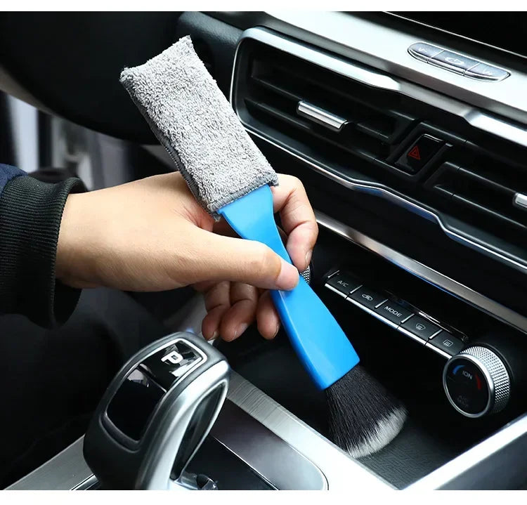 1pcs Car Cleaning Tools Air Conditioning Air Outlet Clean Dust Removal Soft Brush Multifunctional Auto Interior Cleaning Tool