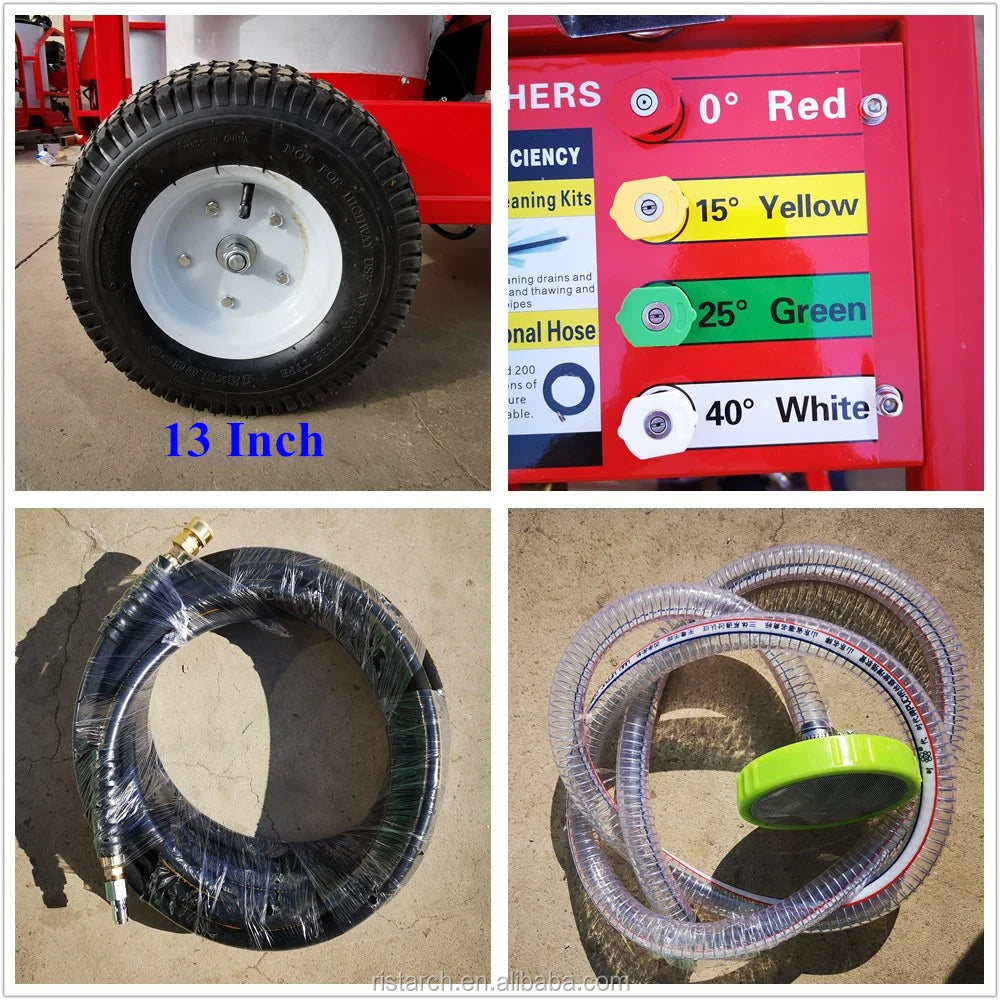 Movable 280bar Diesel High Pressure Washer High Pressure Hot Water Jet Portable High Pressure Washer for Hot and Cold Water