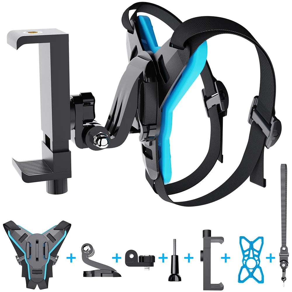 Motorcycle Helmet Phone Stand Mount Holder For GoPro Hero Insta360 Action Sports Camera Holder Motorcycle Camera Accessories