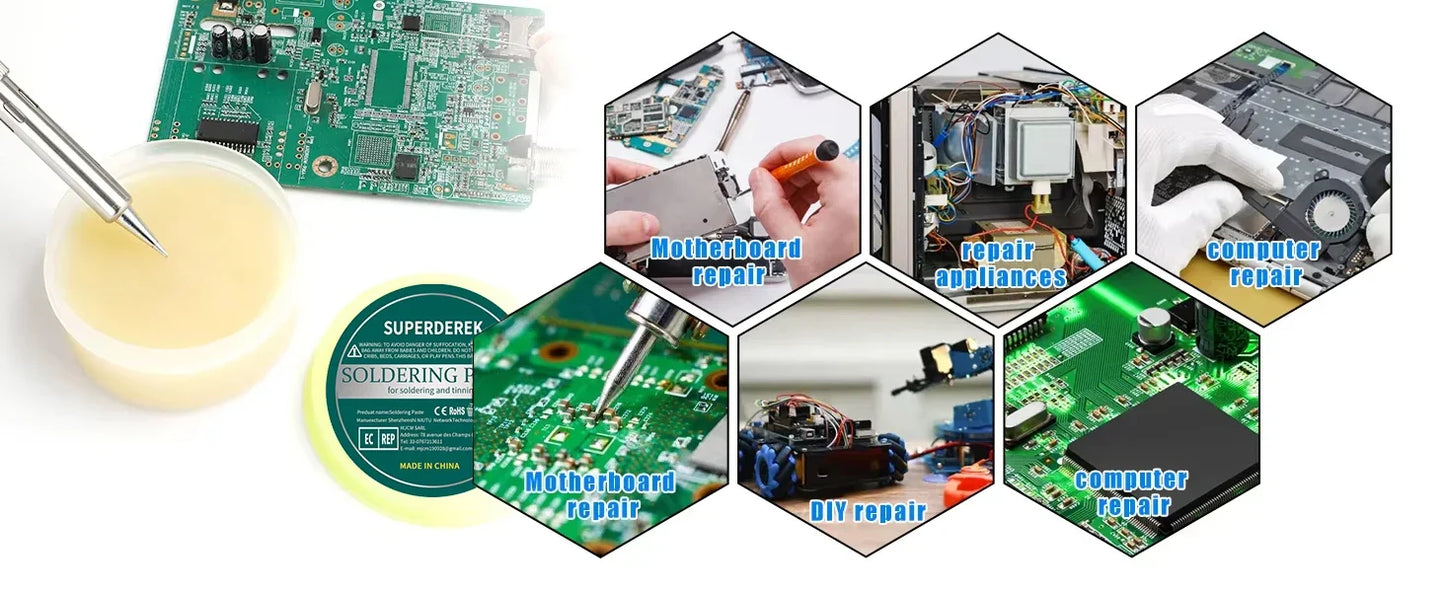 Soldering Paste Rosin Flux Lead-free High Purity Welding Flux Soldering Iron Repair Paste Flux for PCB BGA PGA SMD Repair