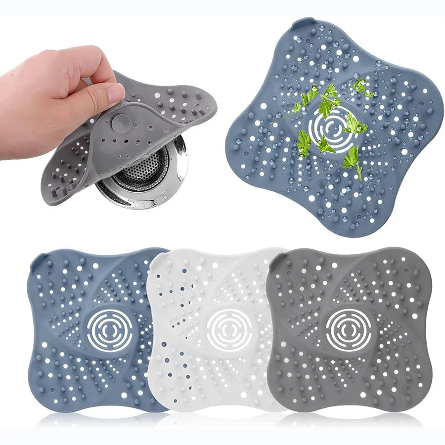 Anti-blocking Hair Catcher Hair Stopper Plug Trap Shower Floor Drain Covers Sink Strainer Filter Bathroom Kitchen Accessories
