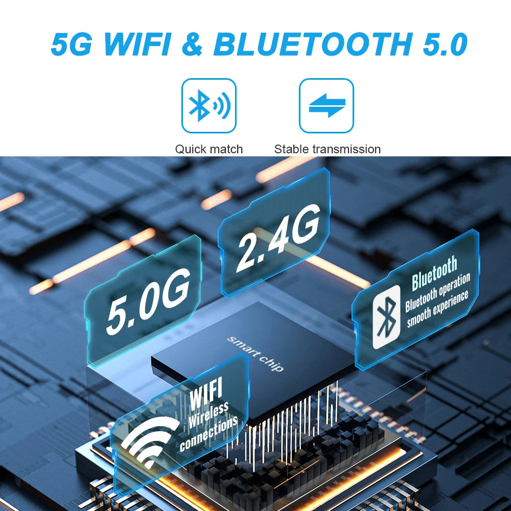 New Wireless CarPlay Android Auto Adapter 2in1 Smart Mini Box USB Plug&Play Bluetooth WiFi Fast Connect Universal Carplay Box