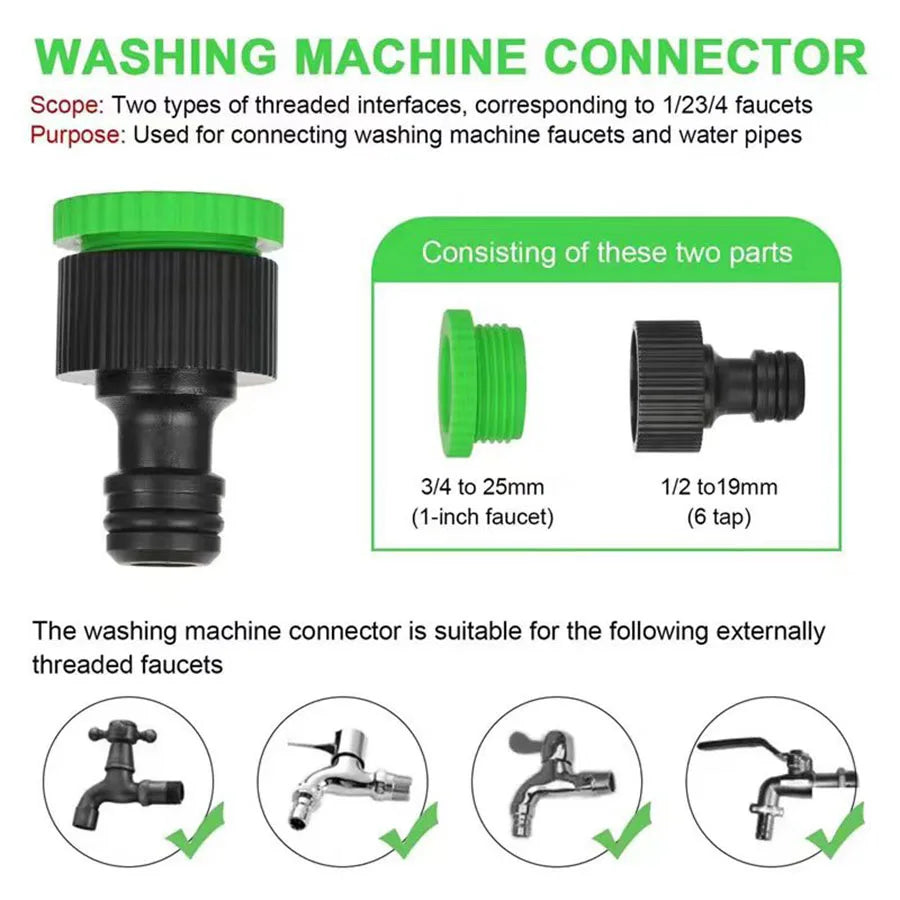 Water Gun, 7Water Spraying Functions, Home Expandable Magic Hose, High-Pressure Car Wash, Garden Watering Hose