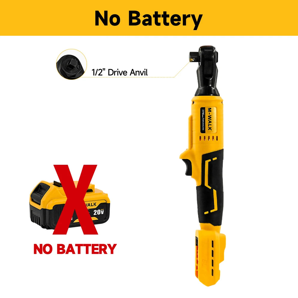 DCF522 Cordless Right Angle Electric Ratchet Wrench Rechargeable Screwdrive Removal Screw Nut Tools For Dewalt 20V Battery Pin