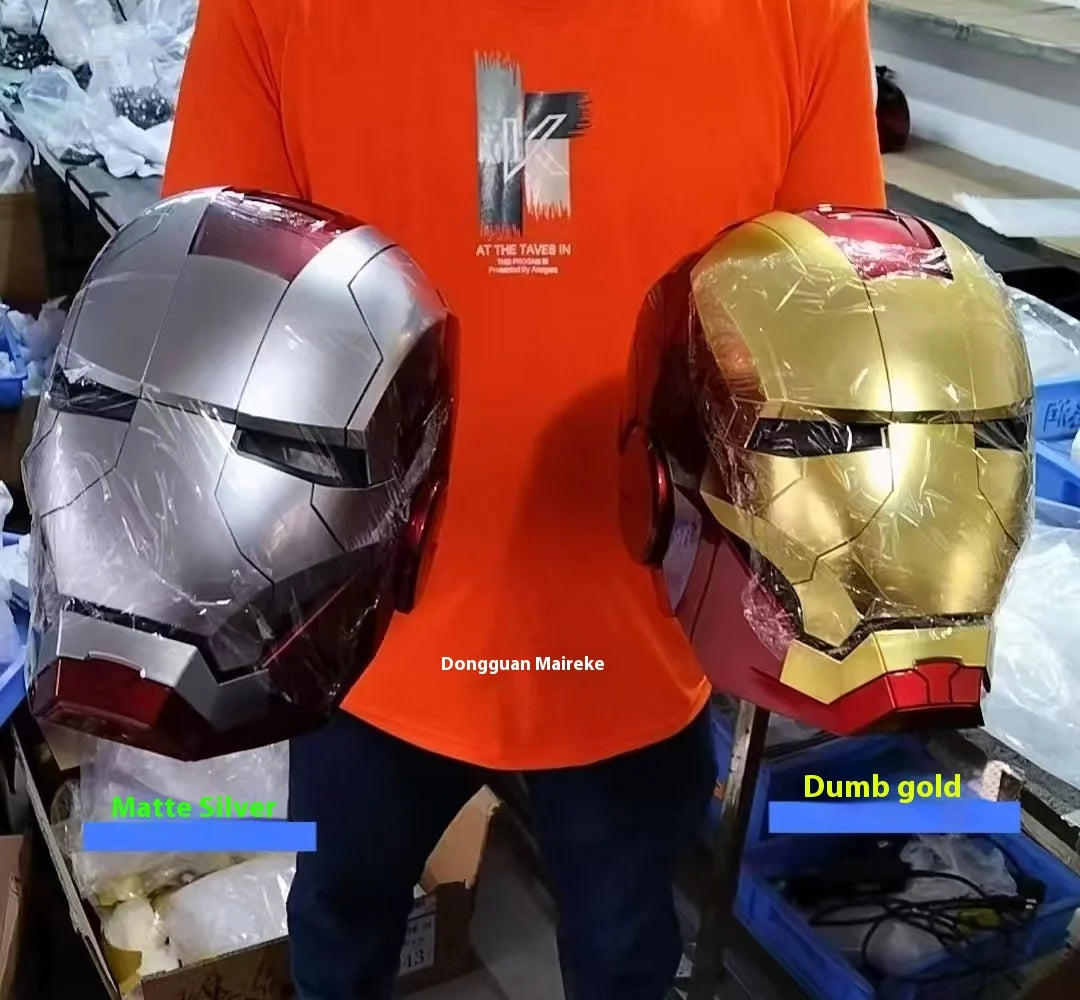 Jarvis Iron Man Helmet Mk5 Real Man Wearable And Deformable Voice Controlled Electric Opening And Touching Remote Control Ak Diy