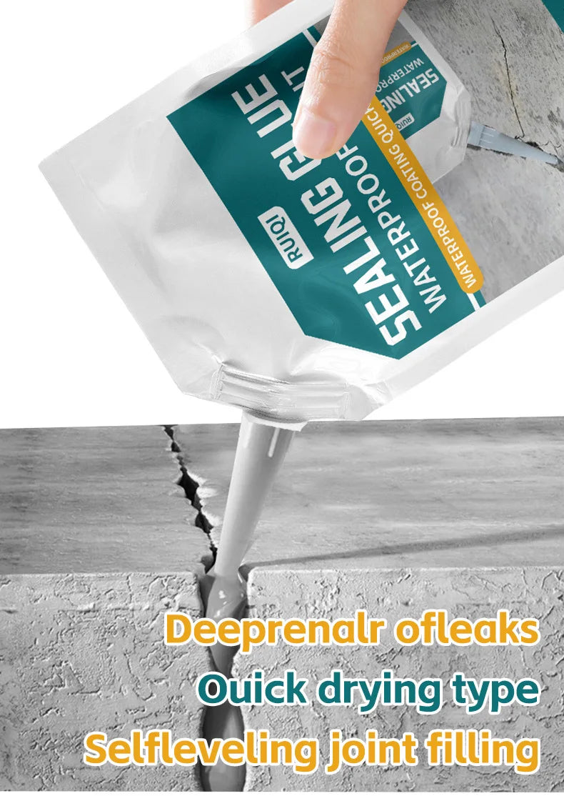 Waterproof Sealant Roof Floor Caulk Glue Concrete Joint Filling Repair Sealants Crack Repair Wall Joint Caulking Adhesive 500ml