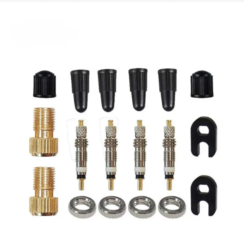 18pcs Bicycle Repair Tool Kits Presta Valve Core Set Bike Schrader Valve Wrench Tubeless Tire Remover MTB Repair Tools