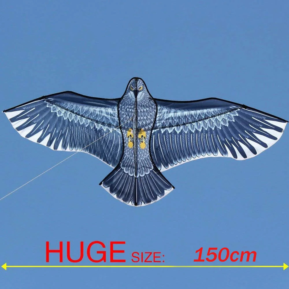 NEW Arrive Outdoor Fun Sports  59 Inch Eagle Kite With Handle And Line For Kids Or Adults Good Flying