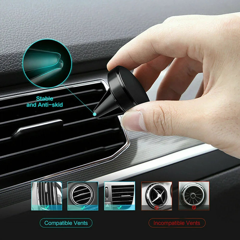 Magnetic Phone Holder in Car GPS Air Vent Mount Magnet Stand Car Mobile Phone Holder Car Accessories Interior Car Magnet Sticker