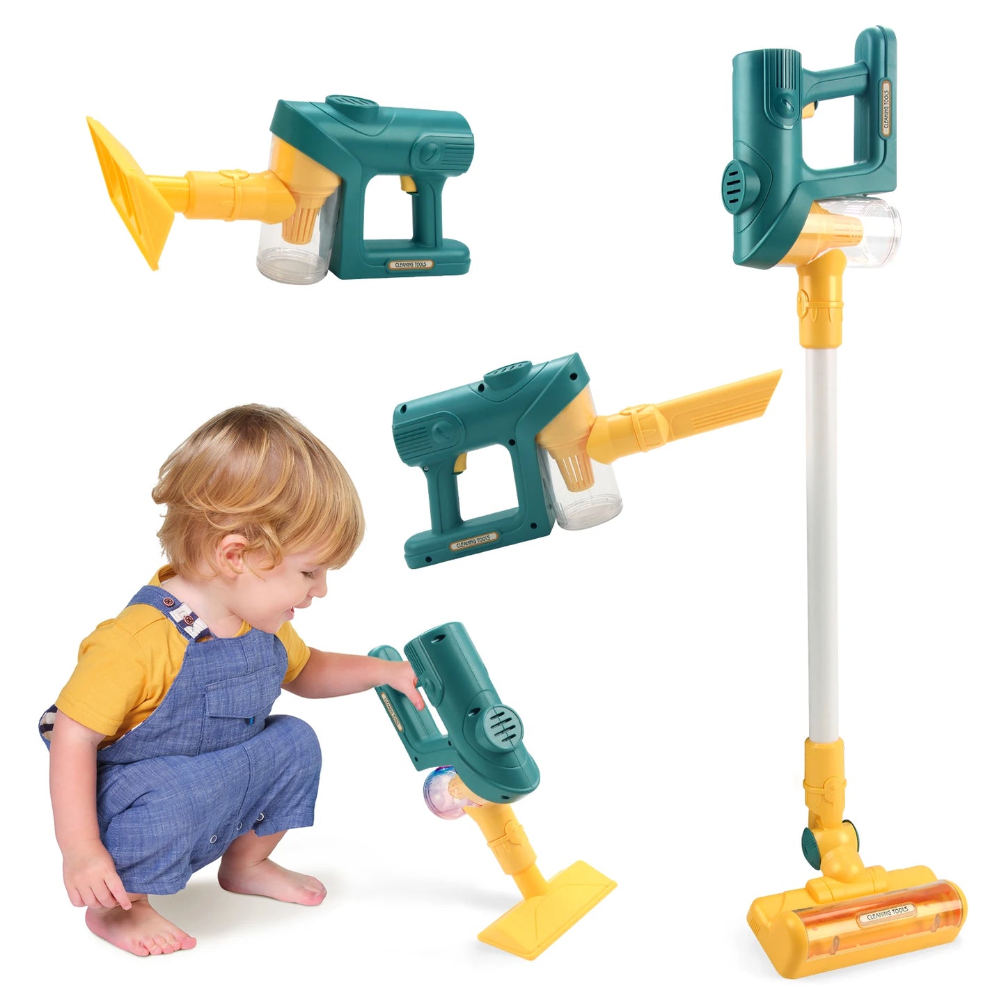 New Vacuum Cleaner for Kids - Electrical Toy Vacuum for Boys Girls Pretend Fun House Cleaning Toys for Children Hands-On Skills