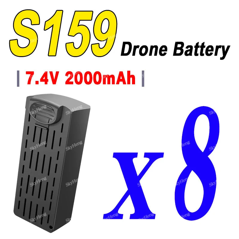 Original S159 8K 5G GPS Drone Battery 7.4V 2200mAh Battery For S159 Aerial Spare Battery Accessories Parts