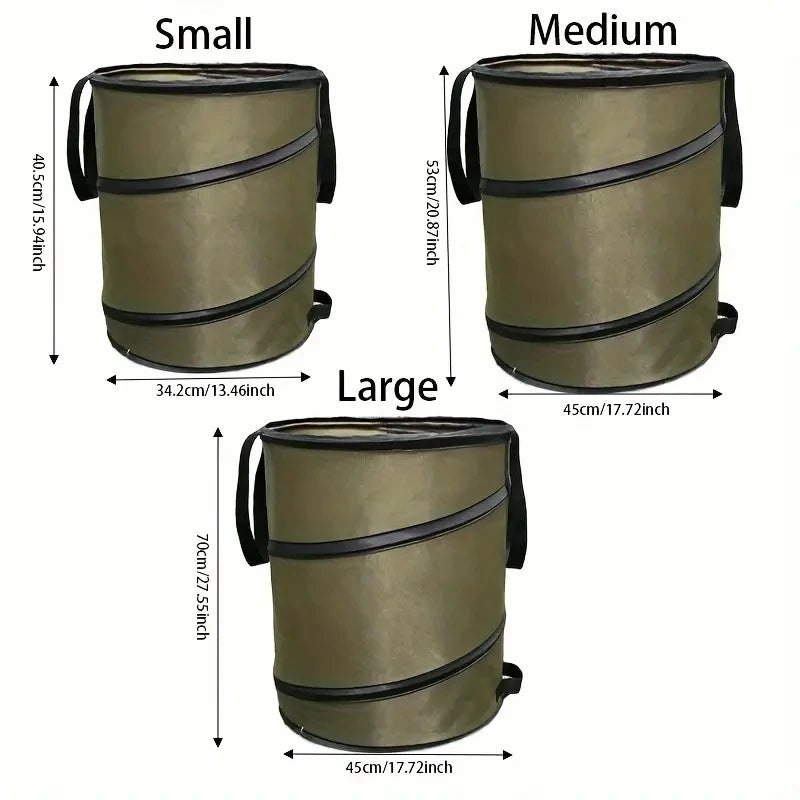 1 pack, Kangaroo Collapsible Garden Bag - Large Lawn and Leaf Container for Easy Lawn Care and Gardening - Durable and Convenien