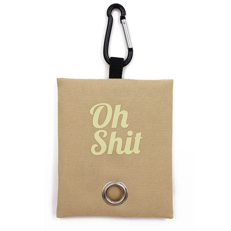 Pet Supplies Canvas Waste Bags Poop Bag Dispenser Portable Pet Poop Bag Holder Outdoor Puppy Kitten Litter Pickup Organizer