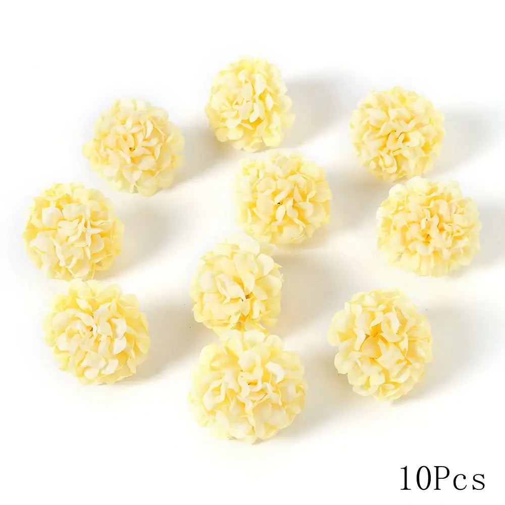 Yellow Artificial Flowers Heads Silk Fake Flowers for Home Decor Party Wedding Decoration DIY Valentine's Day Gifts Accessories