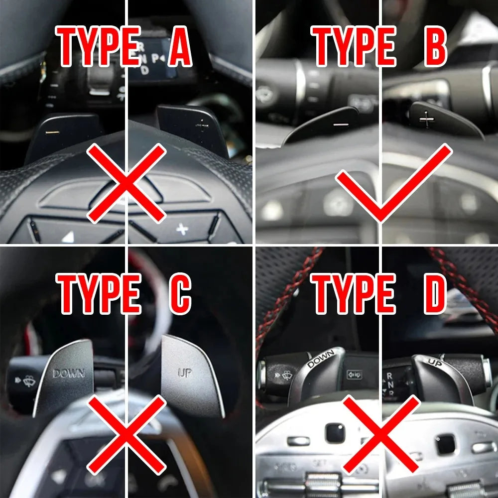 Car Steering wheel paddle shifters Shift Paddle For Mercedes-Benz A B C E Class CLA GLA CLS GLC GLE W176 W205 W246 C117 W218