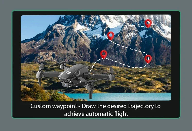New H4 Mini Drone 4K WIFI FPV Wide Angle HD Dual8K Camera Height Hold RC Foldable Quadcopter Helicopter Toy Gift Apron Sell
