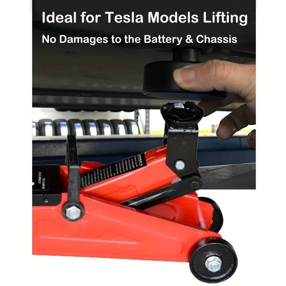 Car Jacks For Tesla Model 3/S/X/Y Car Rubber Lifting Jack Pad Adapter Repair Tool Wear-resistant Support Chassis Tire Repair Kit