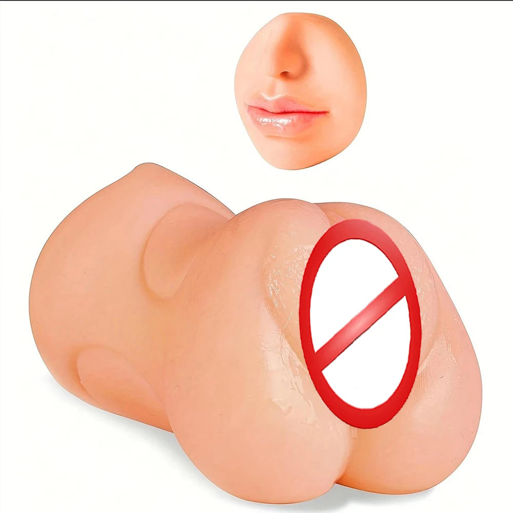3 In 1 Vagina Stick Male Masturbator Sex Toys For Men Realistic Artificial Rubber Pussy Masturbation Blowjob Sexitoys Adults 18