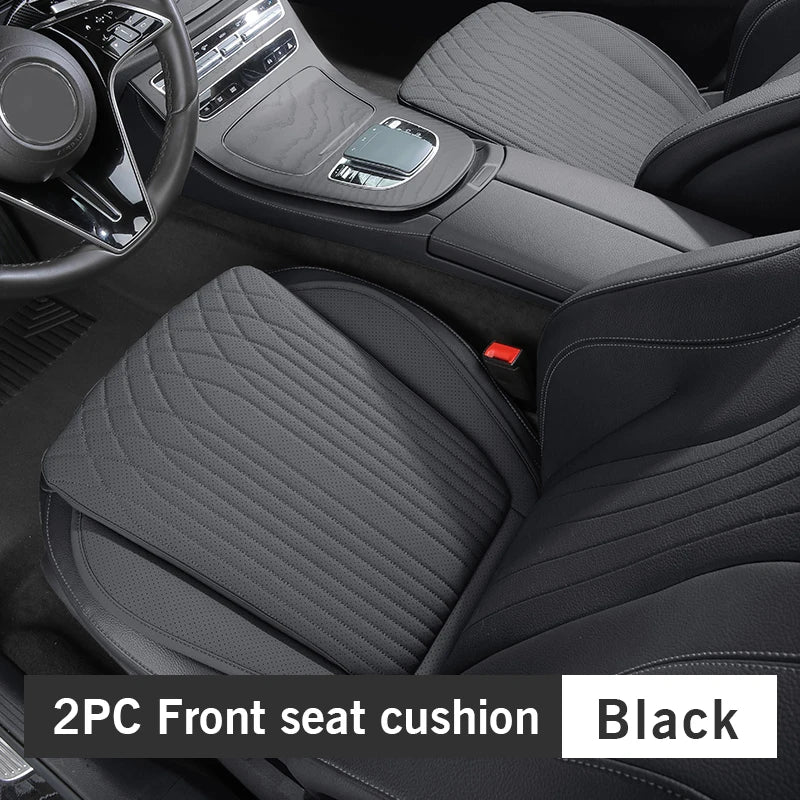 For Tesla Car Cushion Nappa Leather Breathable Non-slip Car Seat High Rebound Pad Seat Cushion Four seasons Universal Auto Seat