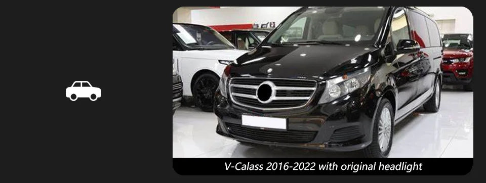 Auto Parts Headlights For Benz VITO V Class Metris 2015-2019 latest Styling LED Dual Projector Car Accesorios Modified