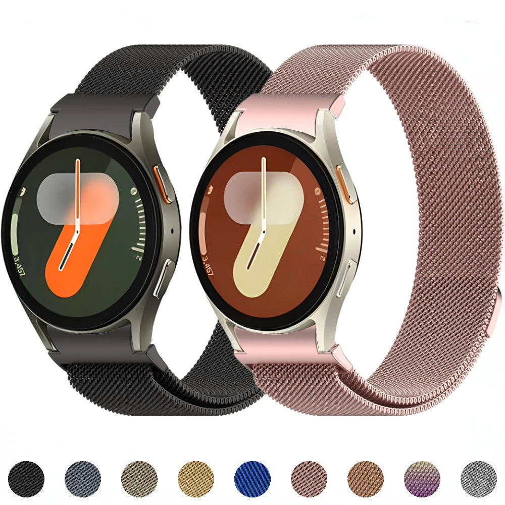 No gap Bracelet for Samsung Galaxy Watch 7 6 5 4 44mm 40mm/6 Classic 47mm 43 46mm Metal Magnetic Strap for Watch 5 Pro 45mm Band