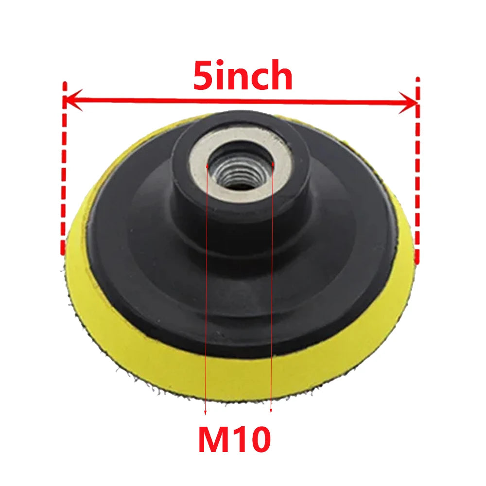 3/4/5/6/7inch M10 M14 Backing Pad Sanding Holder Disc Hook and Loop Polishing Backer Plate Drill Rod for Polisher Grinding Tool