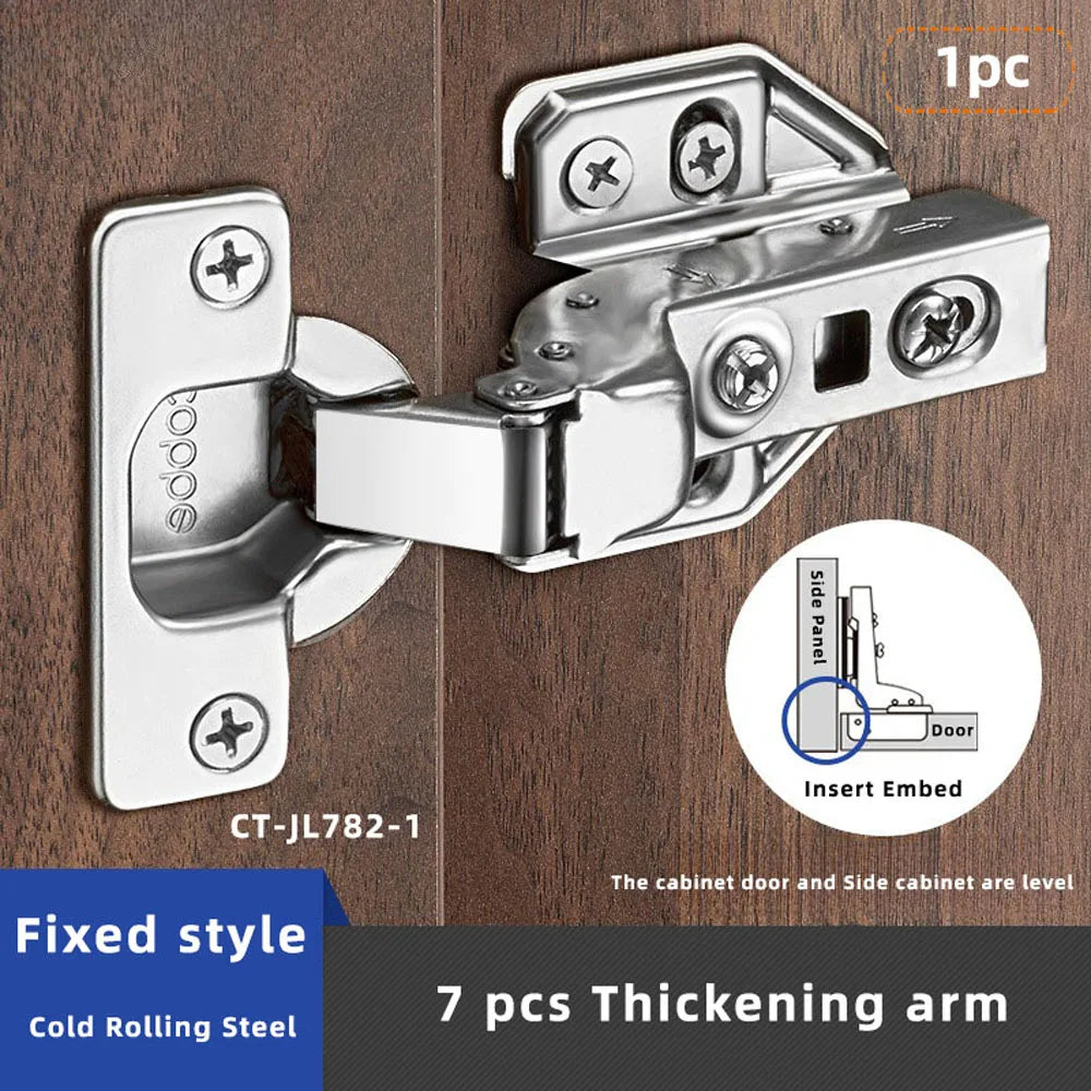 1pc Furniture Cabinet Hinge Cold Roll Steel Door Hydraulic Hinges Damper Buffer Soft Close For Kitchen Furniture Hardware
