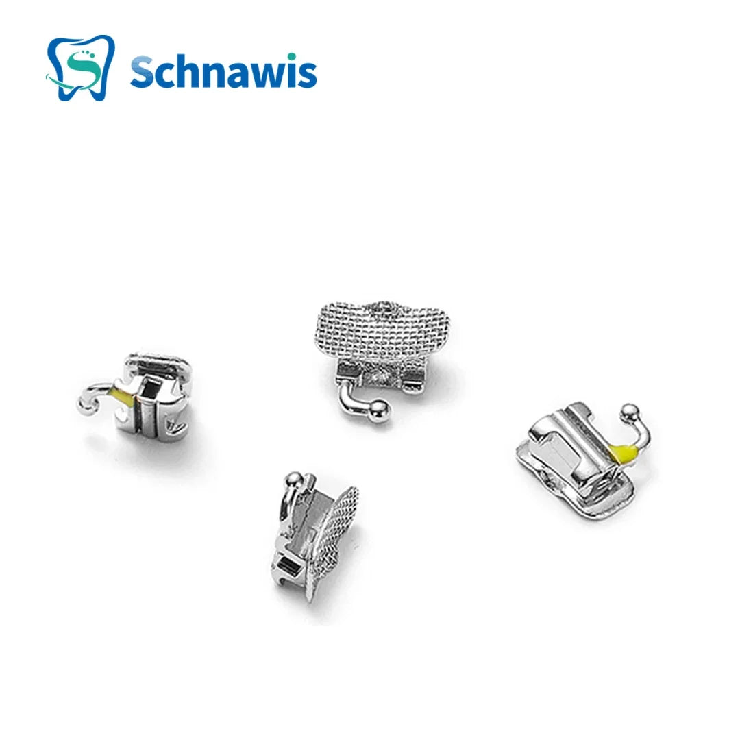 80Pcs/20Sets Dental Orthodontic Buccal Tube Bondable Convertible Single Tube 1st Molar Bondable 0.022 0.018 MBT Roth