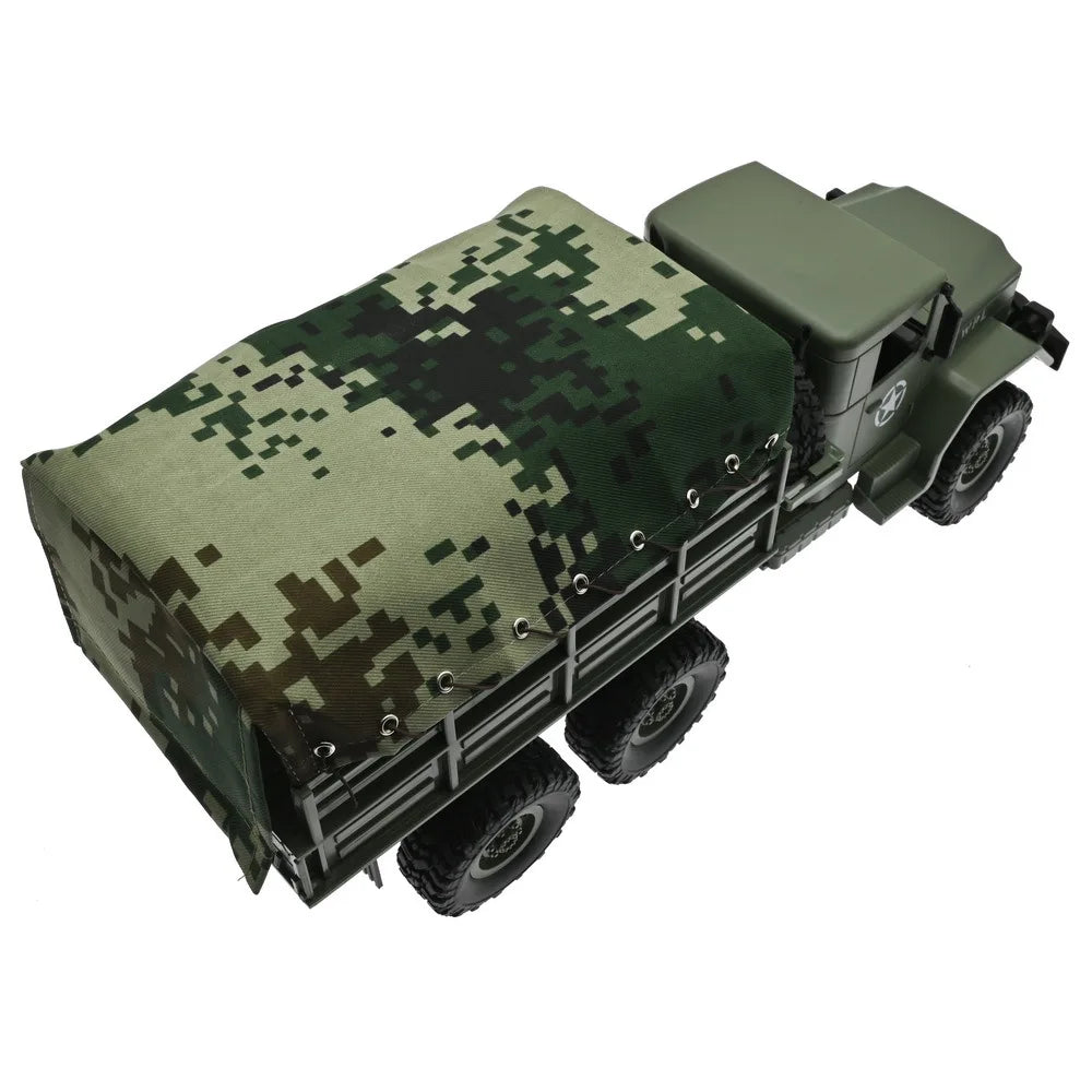Wpl Naughty Dragon B16 1 6wd Military Truck With Canvas Rc Car Climbing Remote Control Plaything Holiday Birthday Gift Boy