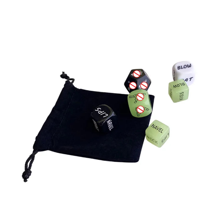 6pcs Luminous Sex Dice Toys Adult Games Couple Flirting Cubes Ual Erotic Game Accessories Posture Bar Sex Toys for Couple Gifts